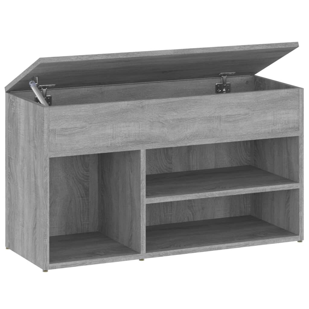 vidaXL Παπουτσοθήκη Γκρι Sonoma 80x30x45 εκ. από Επεξεργασμένο Ξύλο