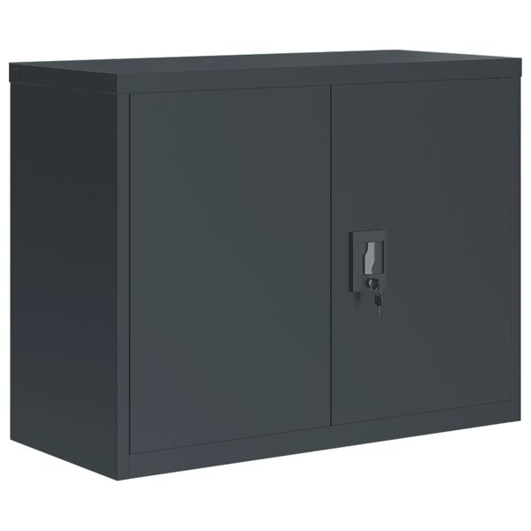 vidaXL Αρχειοθήκη Ανθρακί 90 x 40 x 70 εκ. από Ατσάλι