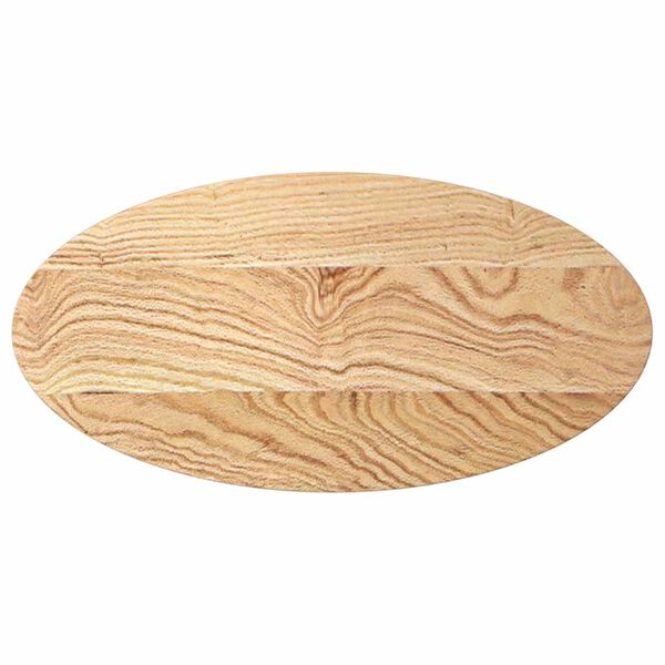 vidaXL Επιτραπέζια επιφάνεια 80x40x2 cm μασίφ ξύλο δρυς οβάλ