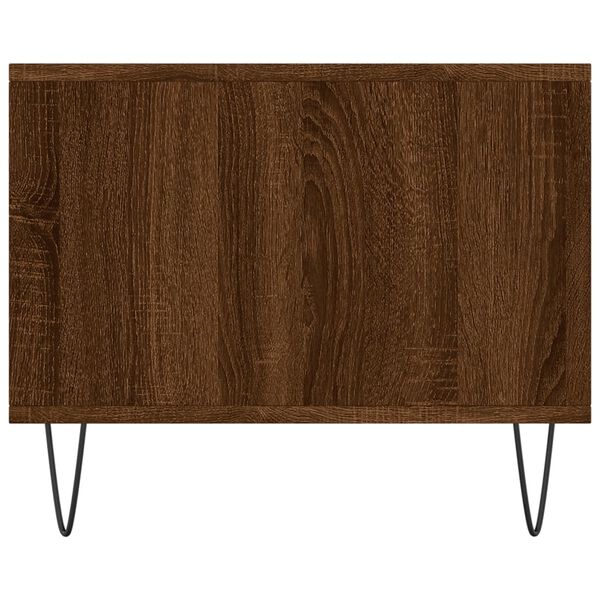 vidaXL Τραπεζάκι Σαλονιού Καφέ Δρυς 90x50x40 εκ. Επεξεργασμένο Ξύλο