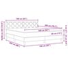 vidaXL &Kappa;&rho;&epsilon;&beta;ά&tau;&iota; box spring &mu;&epsilon; &sigma;&tau;&rho;ώ&mu;&alpha; &Mu;&alpha;ύ&rho;&omicron; 160 x 200 cm ύ&phi;&alpha;&sigma;&mu;&alpha;