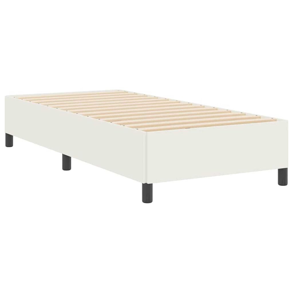 vidaXL Σκελετός Κρεβατιού Κρεμ 90 x 190 cm Βελούδο