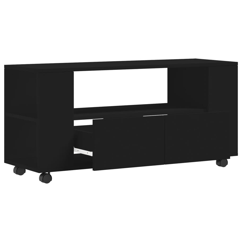 vidaXL Έπιπλο Τηλεόρασης Μαύρο 102x34,5x43 εκ. Επεξεργασμένο Ξύλο