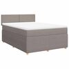 vidaXL &Kappa;&rho;&epsilon;&beta;ά&tau;&iota; Boxspring &mu;&epsilon; &Sigma;&tau;&rho;ώ&mu;&alpha; Taupe 140x190 &epsilon;&kappa;. &Upsilon;&phi;&alpha;&sigma;&mu;ά&tau;&iota;&nu;&omicron;