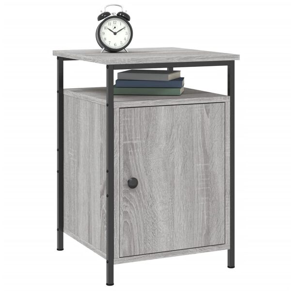 vidaXL Κομοδίνα 2 τεμ. Γκρι Sonoma 40x42x60εκ. από Επεξεργασμένο Ξύλο