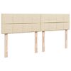 vidaXL Κρεβάτι Boxspring με Στρώμα Κρεμ 180x200 εκ. Υφασμάτινο