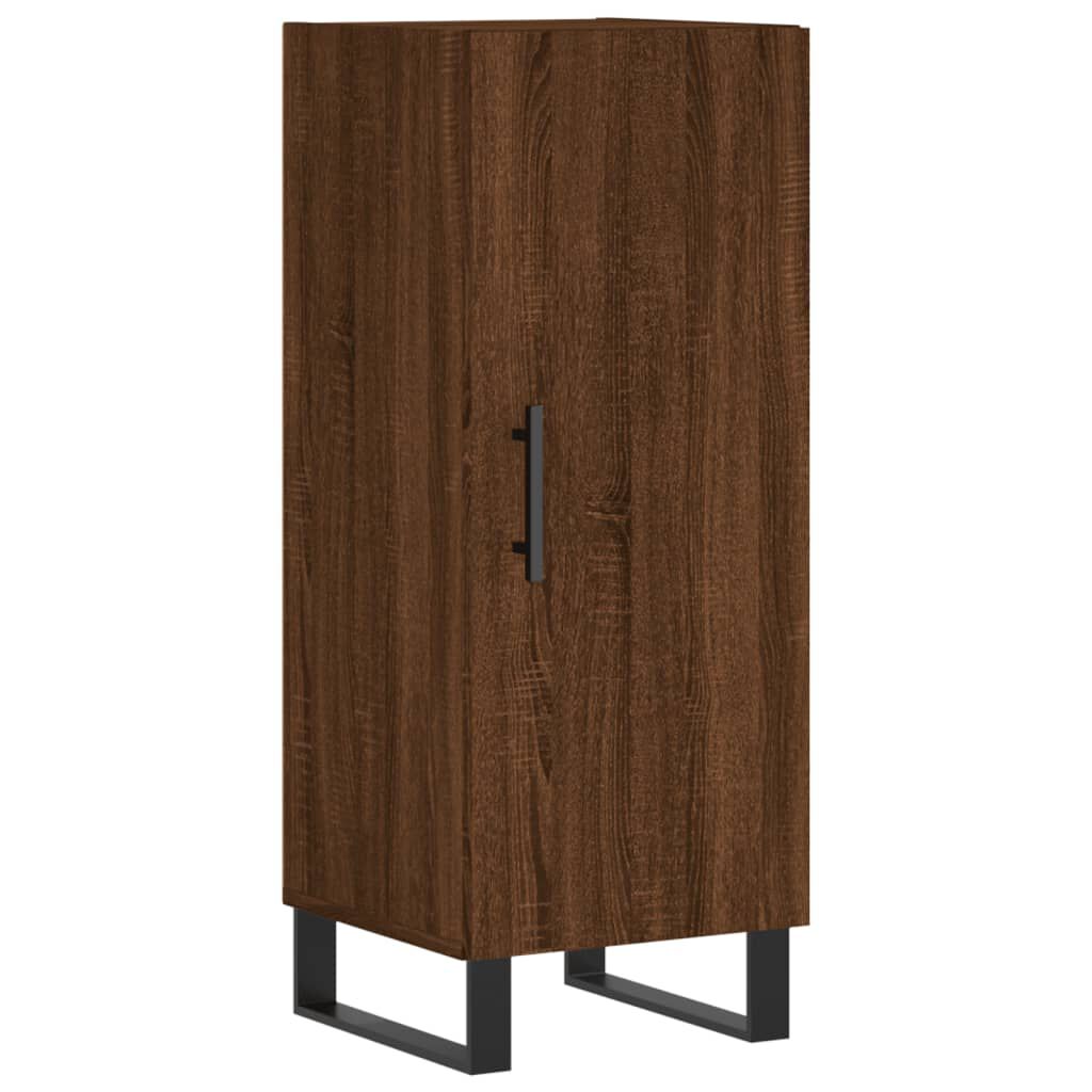 vidaXL Ντουλάπι Καφέ Δρυς 34,5 x 34 x 180 εκ. από Επεξεργασμένο Ξύλο