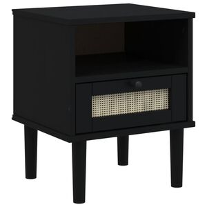 vidaXL &Kappa;&omicron;&mu;&omicron;&delta;ί&nu;&omicron; SENJA &Mu;&alpha;ύ&rho;&omicron; Ό&psi;&eta; &Rho;&alpha;&tau;ά&nu; 40x35x48&epsilon;&kappa; &alpha;&pi;ό &Mu;&alpha;&sigma;ί&phi; &Xi;ύ&lambda;&omicron; &Pi;&epsilon;ύ&kappa;&omicron;&upsilon;