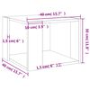 vidaXL Τραπεζάκι Σαλονιού Γκρι Σκυρ. 40x40x30 εκ. Επεξεργασμένο Ξύλο