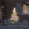 vidaXL LED Χριστουγεννιάτικο Δέντρο Πολύχρωμο 182 εκ Μέταλλο