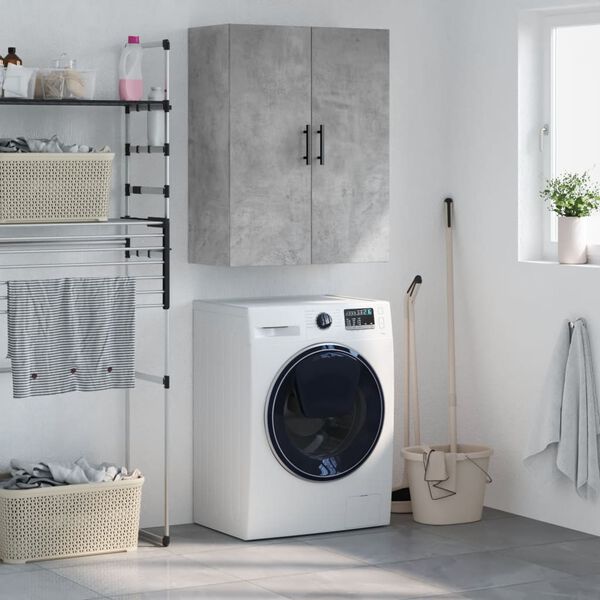 vidaXL Ντουλάπι Επιτοίχιο Γκρι Σκυροδέματος 69,5 x 34 x 90 εκ.