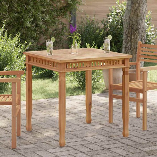 vidaXL Τραπεζαρία Κήπου 80 x 80 x 80 εκ. από Μασίφ Ξύλο Teak