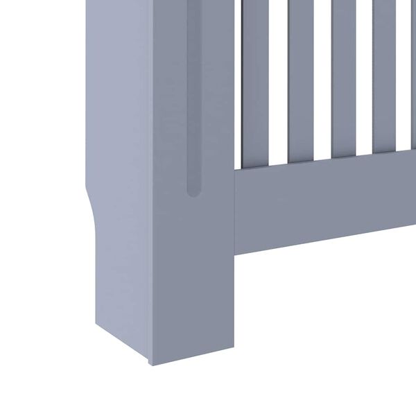 vidaXL Κάλυμμα Καλοριφέρ Ανθρακί 112 x 19 x 81,5 εκ. από MDF