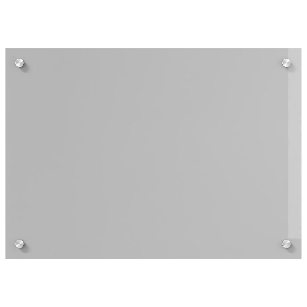 vidaXL Κουζίνα Πλακόστρωσης Φωτεινό Γκρι 70x50x0,6 εκ. Θερμοσυγκρατημένο Γυαλί