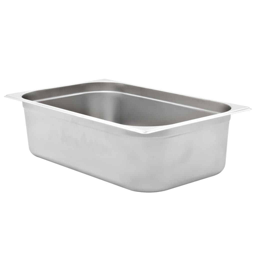 vidaXL Λεκάνες Gastronorm 2 τεμ. GN 1/1 150 χιλ. από Ανοξείδωτο Ατσάλι