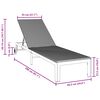 vidaXL Ήλιο-κρεβάτι 1-πρόσωπο Μαύρο 60 x 200 x 27εκ συνθετικό ρατάν