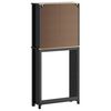 vidaXL Ντουλάπι Πλυντηρίου BERG Μαύρο 76x27x164,5 εκ. από Μασίφ Ξύλο