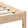 vidaXL Σκελετός Κρεβατιού Καφέ 90 x 220 cm Μασίφ ξύλο πεύκου