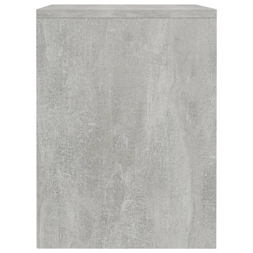 vidaXL Κομοδίνα 2 τεμ. Γκρι Σκυροδέματος 40x30x40 εκ. από Επεξ. Ξύλο