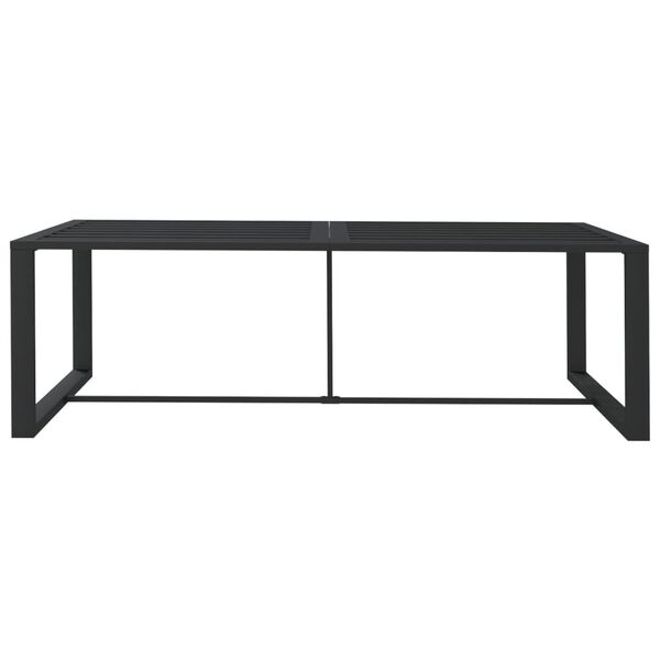 vidaXL Τραπεζαρία Εξωτερικού Χώρου Ανθρακί 120x60x66 εκ. από Αλουμίνιο