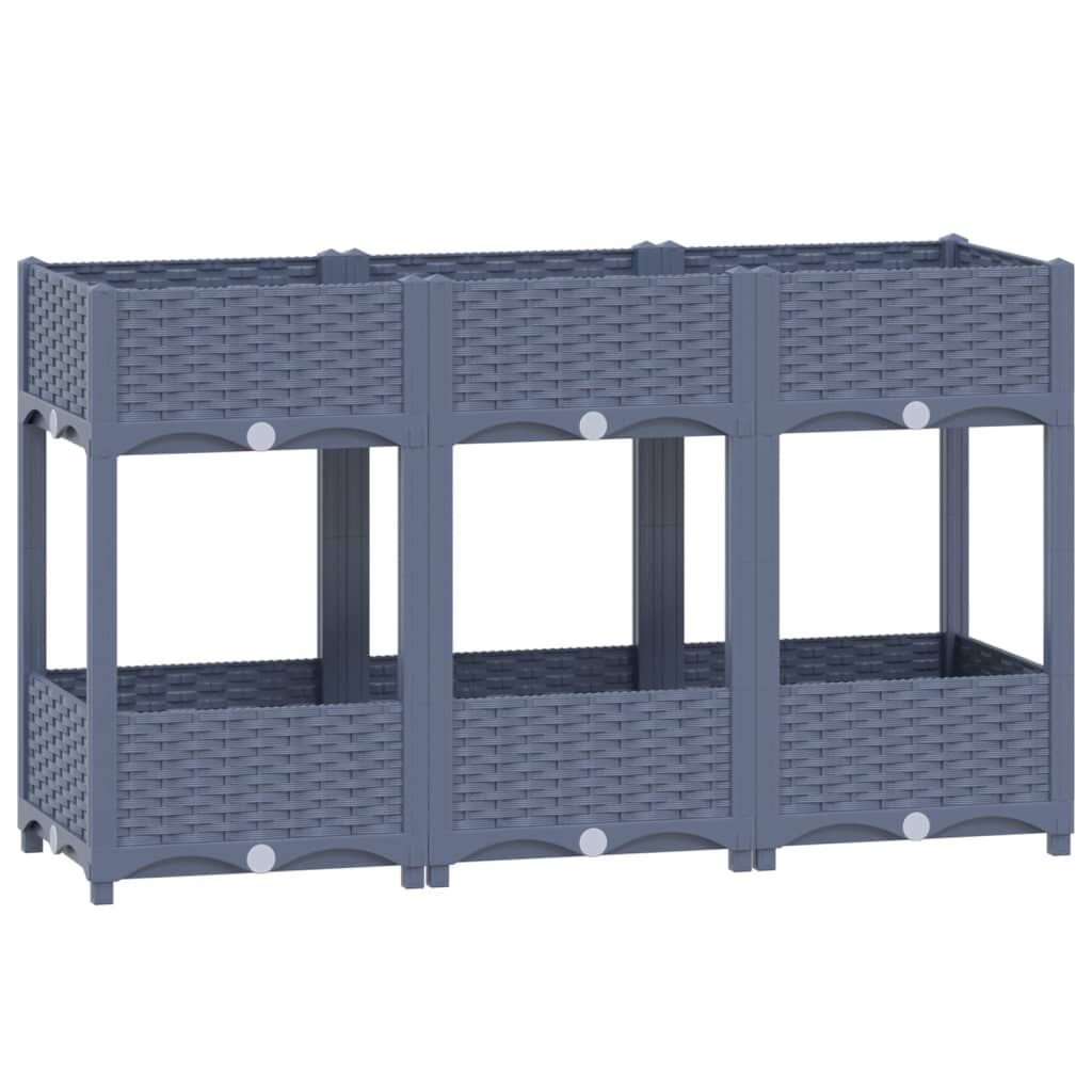 vidaXL Ζαρντινιέρα 120 x 40 x 71 εκ. από Πολυπροπυλένιο