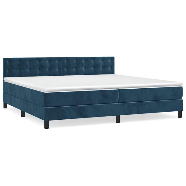 vidaXL &Kappa;&rho;&epsilon;&beta;ά&tau;&iota; Boxspring &mu;&epsilon; &Sigma;&tau;&rho;ώ&mu;&alpha; &Sigma;&kappa;&omicron;ύ&rho;&omicron; &Mu;&pi;&lambda;&epsilon; 200x200 &epsilon;&kappa;. &Beta;&epsilon;&lambda;&omicron;ύ&delta;&iota;&nu;&omicron;