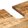 vidaXL Έπιπλα Μπάνιου Σετ 2 Τεμαχίων από Μασίφ Ακατέργαστο Ξύλο Μάνγκο