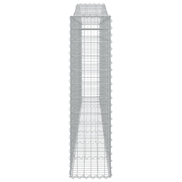 vidaXL Συρματοκιβώτιο Τοξωτό 400x30x120/140εκ. από Γαλβανισμένο Χάλυβα