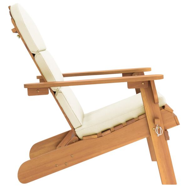 vidaXL Καρέκλα Κήπου Adirondack με Μαξιλάρια από Μασίφ Ξύλο Ακακίας