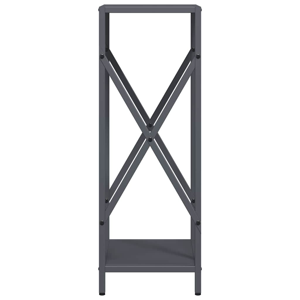 vidaXL Ράφι για καυσόξυλα Ανθρακί 34x25x70 cm Ατσάλι ψυχρής έλασης