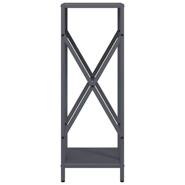 vidaXL Ράφι για καυσόξυλα Ανθρακί 34x25x70 cm Ατσάλι ψυχρής έλασης