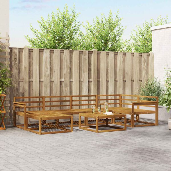 vidaXL &Sigma;&epsilon;&iota;&rho;ά &Kappa;&alpha;&nu;&alpha;&pi;έ &Epsilon;&xi;&omega;&tau;&epsilon;&rho;&iota;&kappa;&omicron;ύ 7 pcs &Phi;&upsilon;&sigma;&iota;&kappa;ό &Sigma;&tau;&epsilon;&rho;&epsilon;ό &Xi;ύ&lambda;&omicron; &Alpha;&kappa;&alpha;&kappa;ί&alpha;&sigmaf;