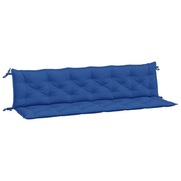 vidaXL Μαξιλάρια Πάγκου Κήπου 2 τεμ. Μπλε 200x50x7cm Ύφασμα Oxford