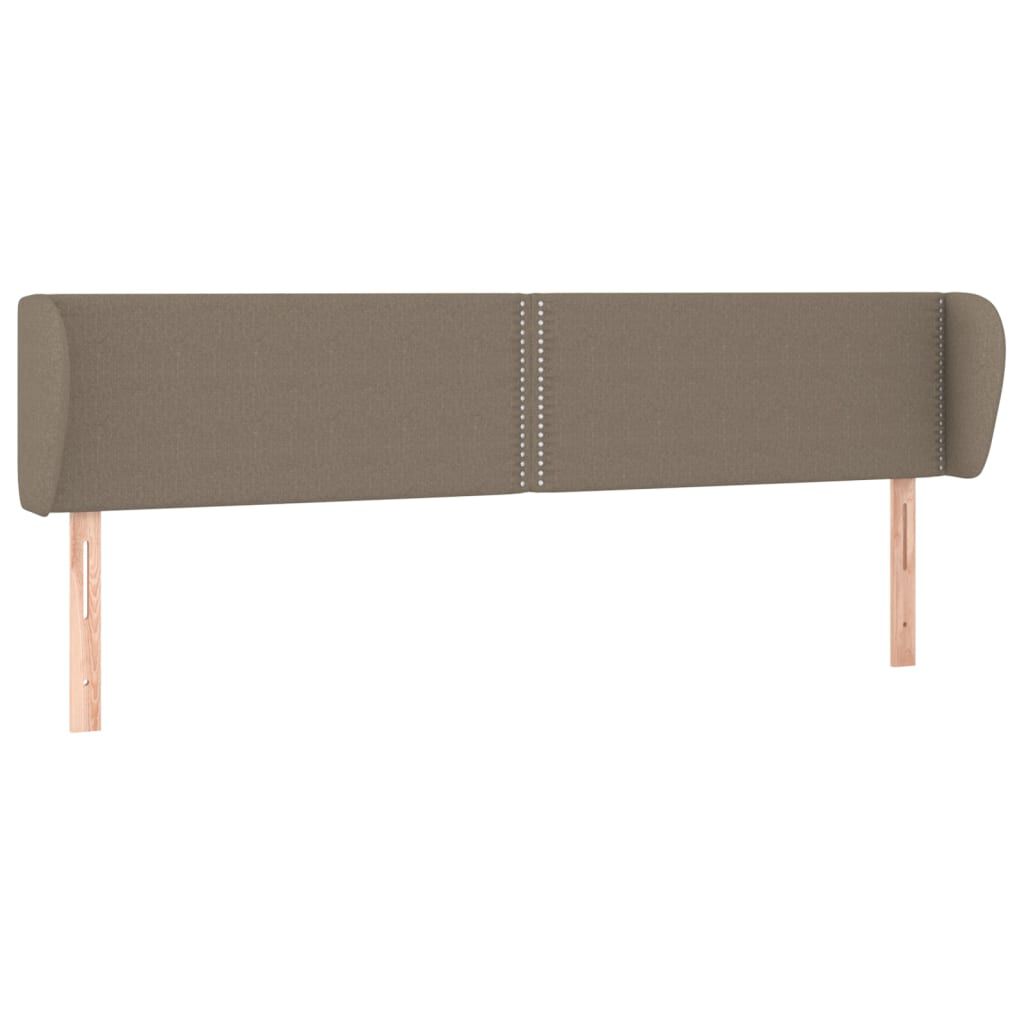 vidaXL Κεφαλάρι με Πτερύγια Taupe 203 x 23 x 78/88 εκ. Υφασμάτινο