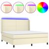 vidaXL &Kappa;&rho;&epsilon;&beta;ά&tau;&iota; Boxspring &mu;&epsilon; &Sigma;&tau;&rho;ώ&mu;&alpha; & LED &Kappa;&rho;&epsilon;&mu; 180x200 &epsilon;&kappa;. &Sigma;&upsilon;&nu;&theta;. &Delta;έ&rho;&mu;&alpha;