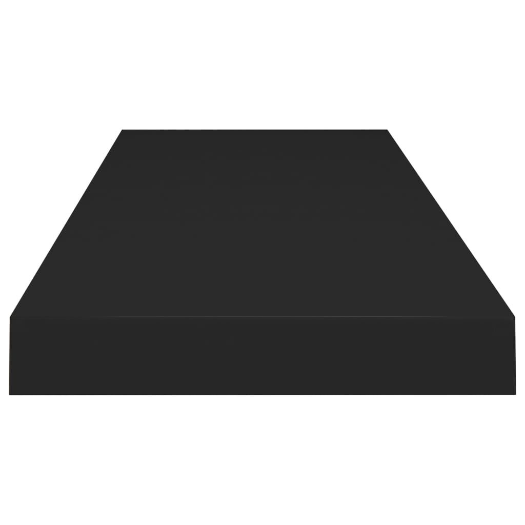 vidaXL Ράφι Τοίχου Μαύρο 80x23,5x3,8 εκ. MDF