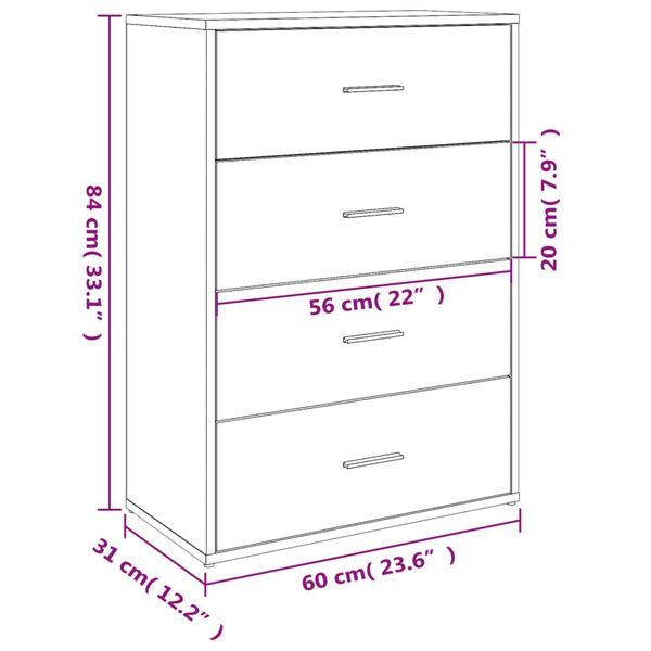 vidaXL Βοηθητικά Ντουλάπια 2 τεμ. Λευκό 60x31x84 εκ. Επεξεργ. Ξύλο