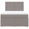 vidaXL &Kappa;&rho;&epsilon;&beta;ά&tau;&iota; Boxspring &mu;&epsilon; &Sigma;&tau;&rho;ώ&mu;&alpha; Taupe 160x200 &epsilon;&kappa;. &Upsilon;&phi;&alpha;&sigma;&mu;ά&tau;&iota;&nu;&omicron;