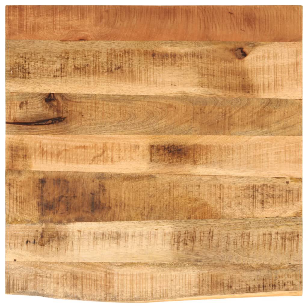 vidaXL Επιφάνεια Τραπεζιού 40x40x3,8 εκ. Live Edge Μασίφ Ξύλο Μάνγκο