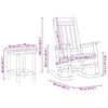 vidaXL Κουνιστή Καρέκλα Κήπου 3 pcs Ναυτικό μπλε 38 x 38 x 46cm