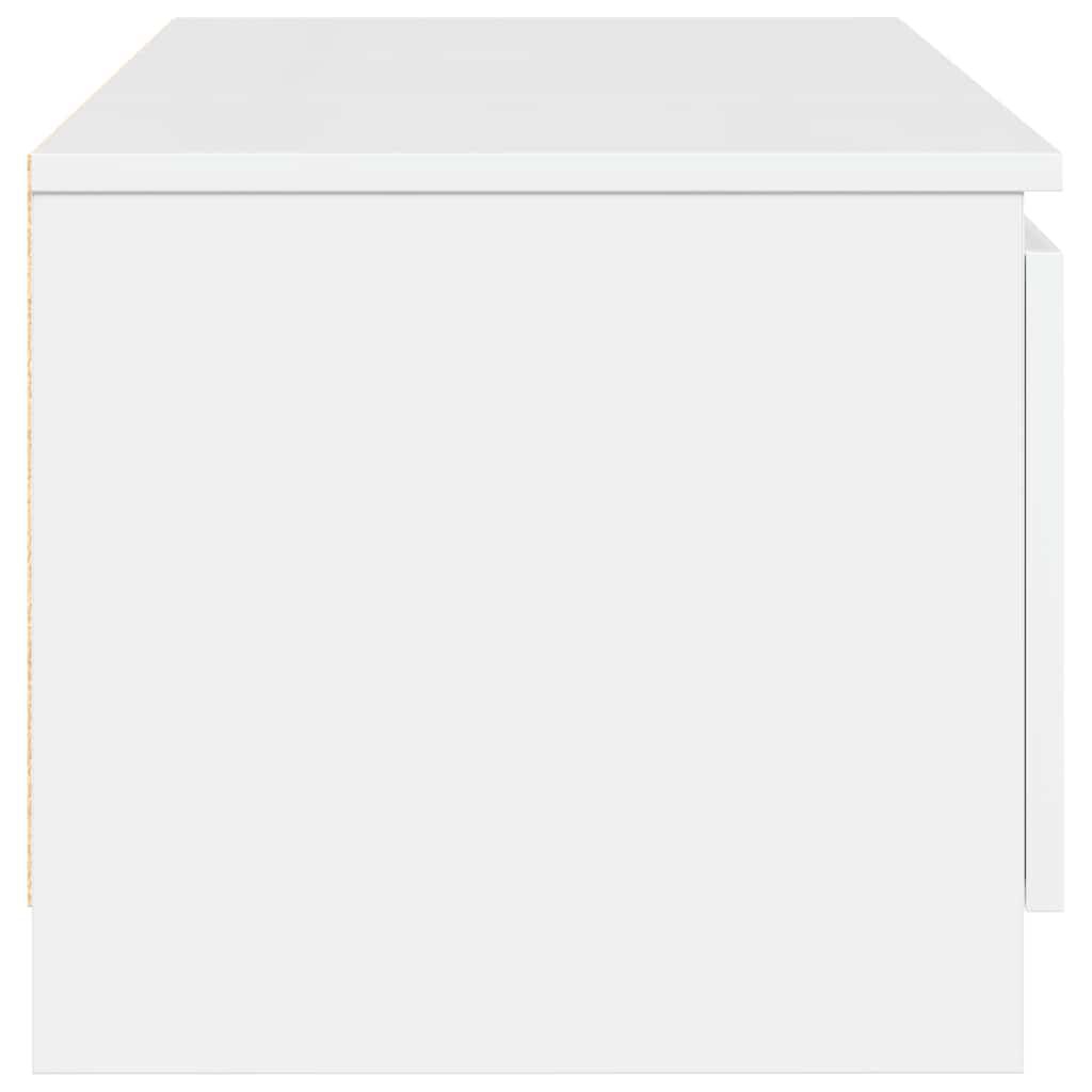 vidaXL Έπιπλο Τηλεόρασης Γυαλιστερό Λευκό 140x40x35,5 εκ. Επεξ. Ξύλο
