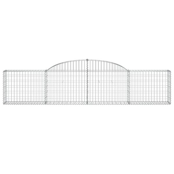 vidaXL Συρματοκιβώτια Τοξωτά 13 τεμ. 300x30x60/80 εκ. Γαλβαν. Ατσάλι