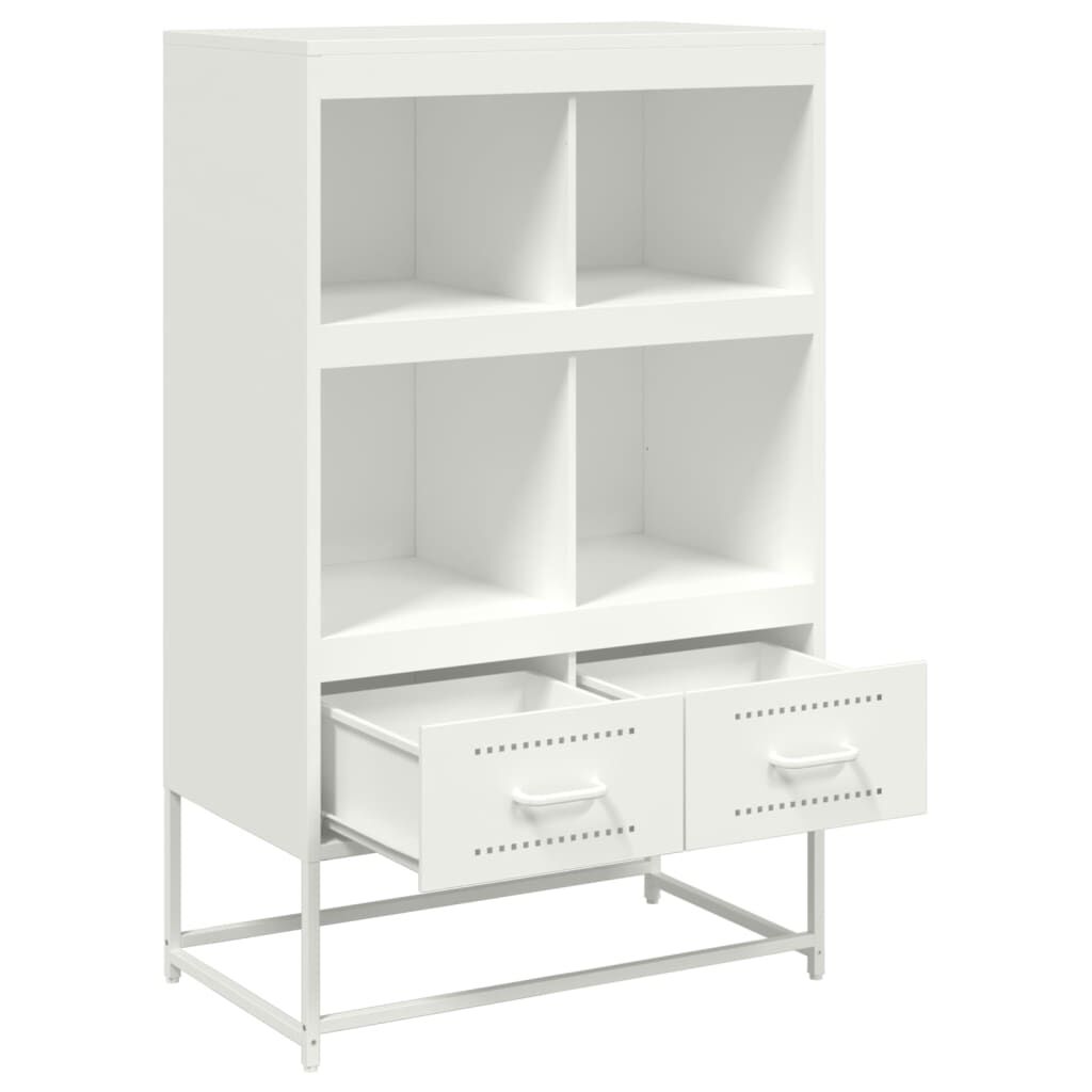 vidaXL Ντουλάπι Λευκό 68x39x111,5 εκ. από Χάλυβα