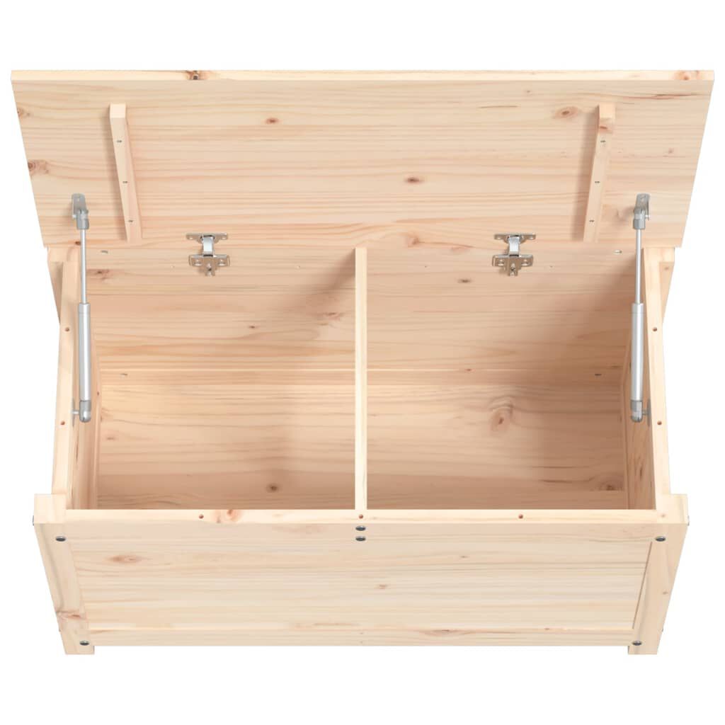 vidaXL Κουτί Αποθήκευσης 80 x 40 x 45,5 εκ από Μασίφ Ξύλο Πεύκου