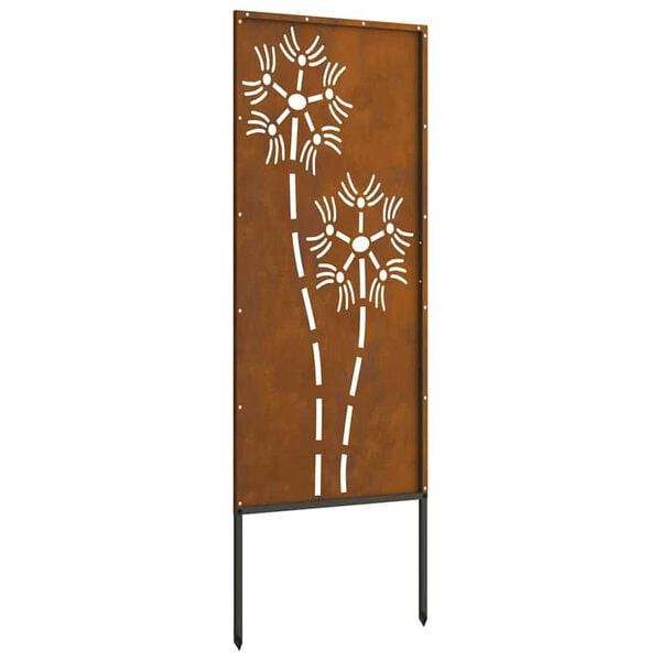 vidaXL Διακοσμητική Πλάκα Κήπου Άλλο Σκ rusty 50 x 140 cm