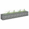 vidaXL Συρματοκιβώτιο-Γλάστρα Υπερυψωμένη 180x30x30 εκ. Γαλβ. Χάλυβας