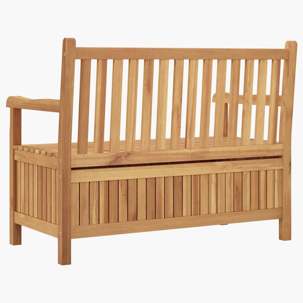 vidaXL Πάγκος Αποθήκευσης Κήπου Καφέ 228 x 60 x 90 εκ Μασίφ ξύλο teak
