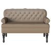 vidaXL Καναπές Chesterfield Καπουτσίνο 119.5 x 64.5 x 75 εκ.