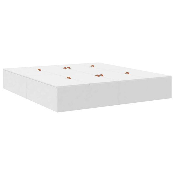 vidaXL Κρεβάτι αποθήκευσης Λευκό 200x200 εκ
