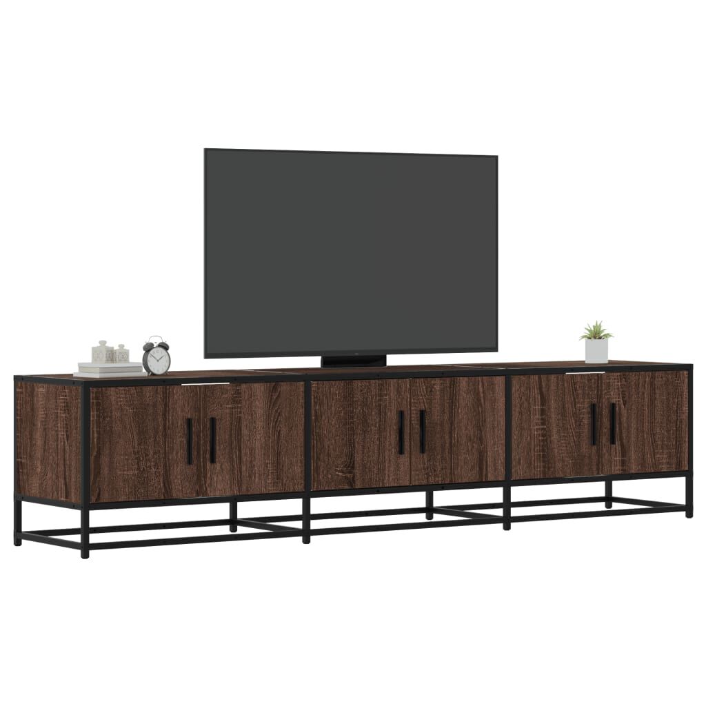 vidaXL Έπιπλο Τηλεόρασης Καφέ Δρυς 180x35x41 εκ. Επεξεργασμένο Ξύλο